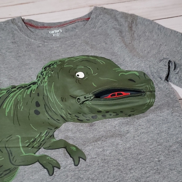 Carters boys Dino t-shirt sz 7 - Picture 2 of 4